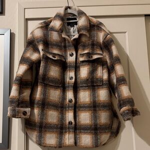 Sanctuary women’s plaid Shacket size XS